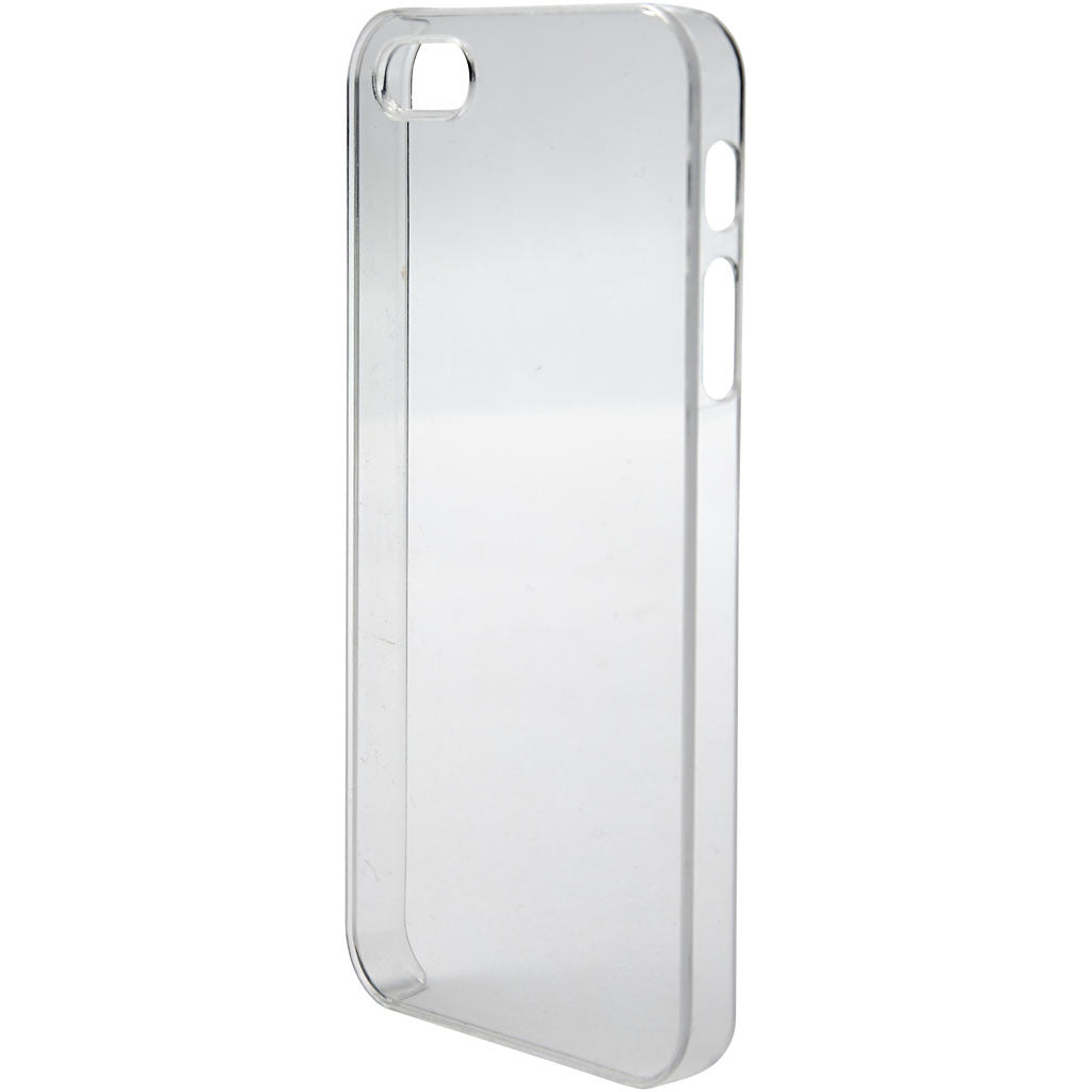 Mobile Phone Cover, no. 5/5S, size 6x12,5 cm, thickness 10 mm, transparent, 1 pc [HOB-41389]