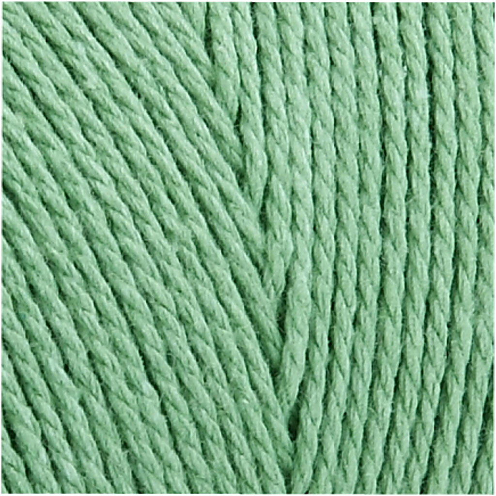 Macramé cord, L: 315 M, thickness 1 mm, Thin quality 12/12, light green, 220 g/ 1 ball [HOB-41514]