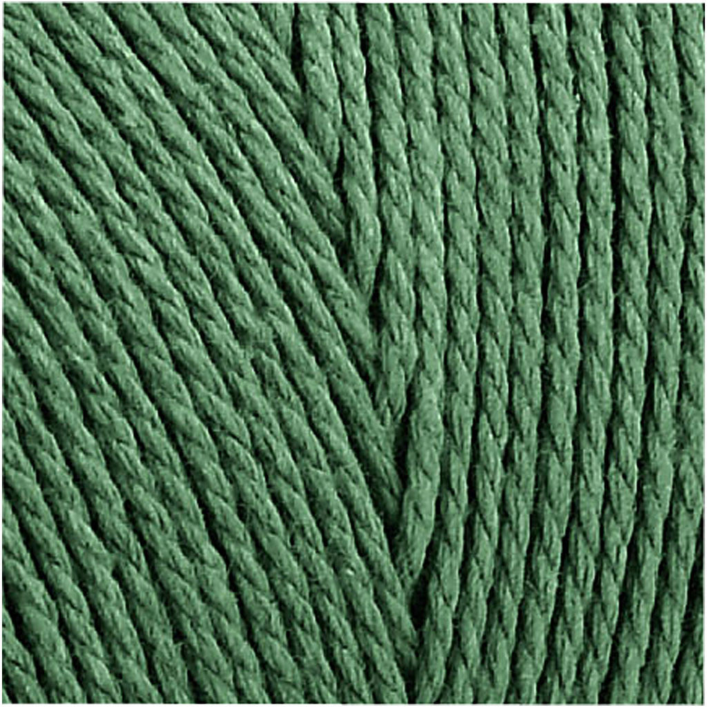 Macramé cord, L: 315 M, thickness 1 mm, Thin quality 12/12, green, 220 g/ 1 ball [HOB-41516]