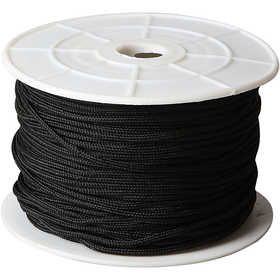 Polyester Cord, thickness 1,8 mm, black, 50 m/ 1 roll [HOB-41578]