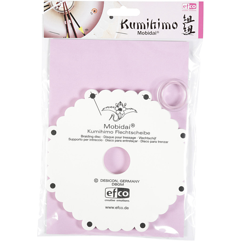Kumihimo Braiding Disc, dia. 16 cm, thickness 1 cm, 1 pc [HOB-41590]