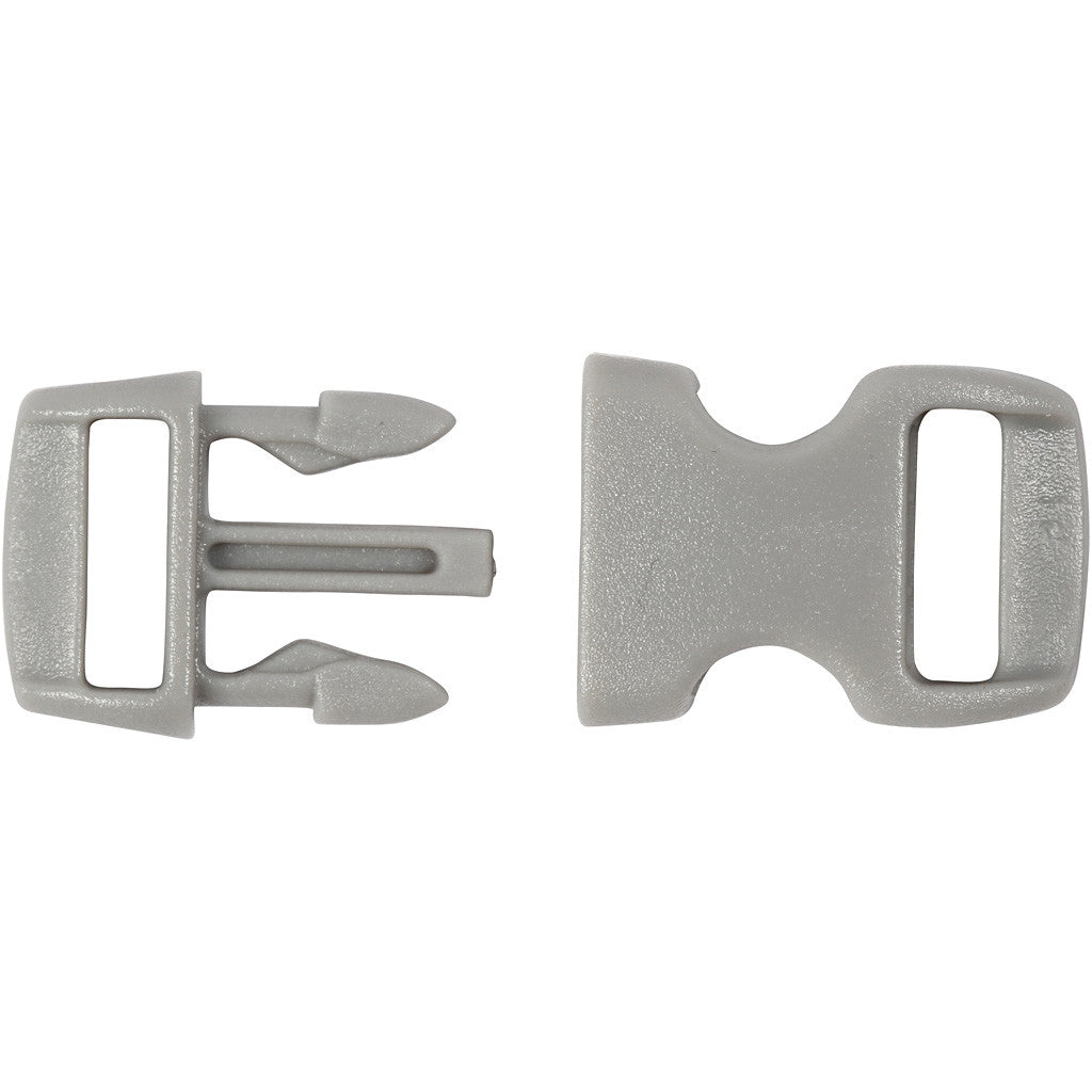 Click Clasp, L: 29 mm, W: 15 mm, hole size 3x11 mm, black, brown, grey, 100 pc/ 1 pack [HOB-41619]