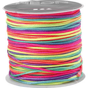 Nylon cord, thickness 1 mm, neon colours, 28 m/ 1 roll [HOB-41723]