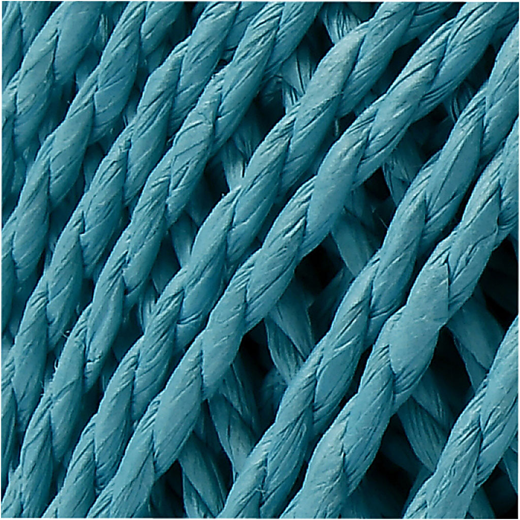 Paper Yarn, thickness 2,5-3 mm, turquoise, 150 g, 40 m/ 1 ball [HOB-41728]