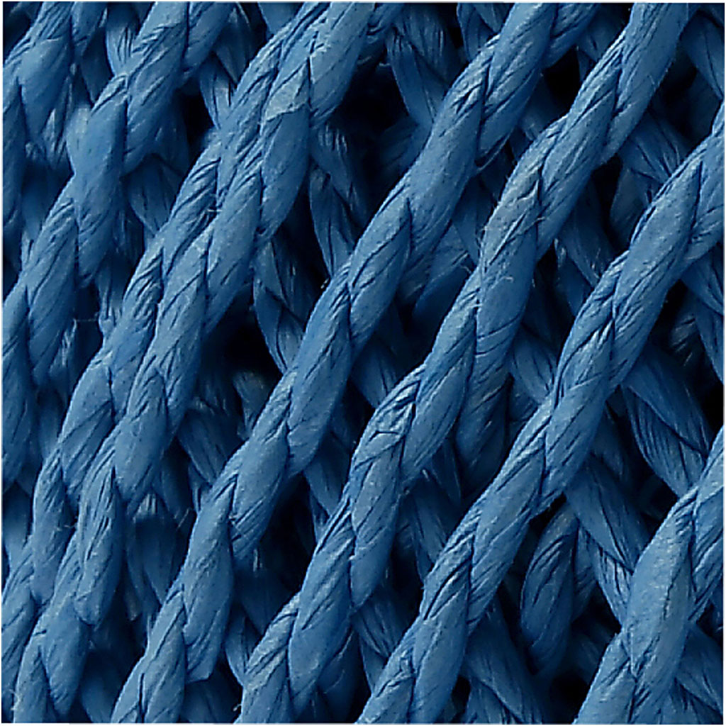 Paper Yarn, thickness 2,5-3 mm, dark blue, 150 g, 40 m/ 1 ball [HOB-41730]