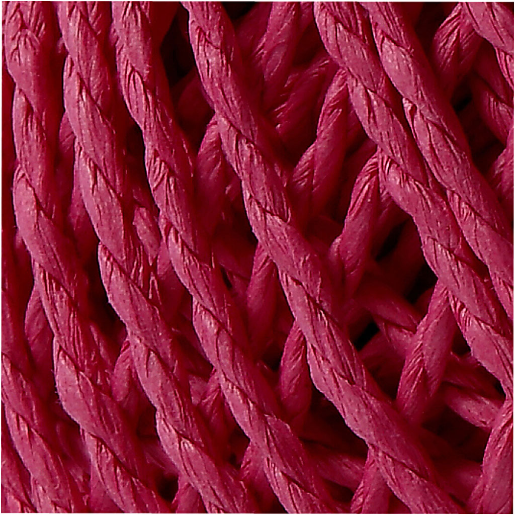 Paper Yarn, thickness 2,5-3 mm, pink, 150 g, 40 m/ 1 ball [HOB-41731]