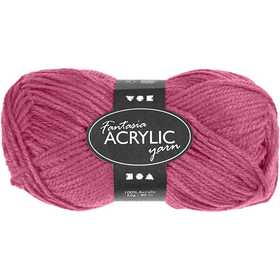 Fantasia Acrylic Yarn, L: 80 M, rose, 50 g/ 1 ball [HOB-421770]