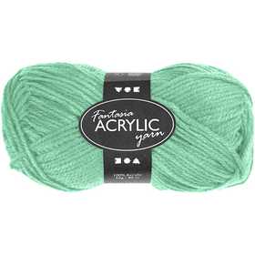 Fantasia Acrylic Yarn, L: 80 m, mint green, 50g/ 1 ball [HOB-421803]