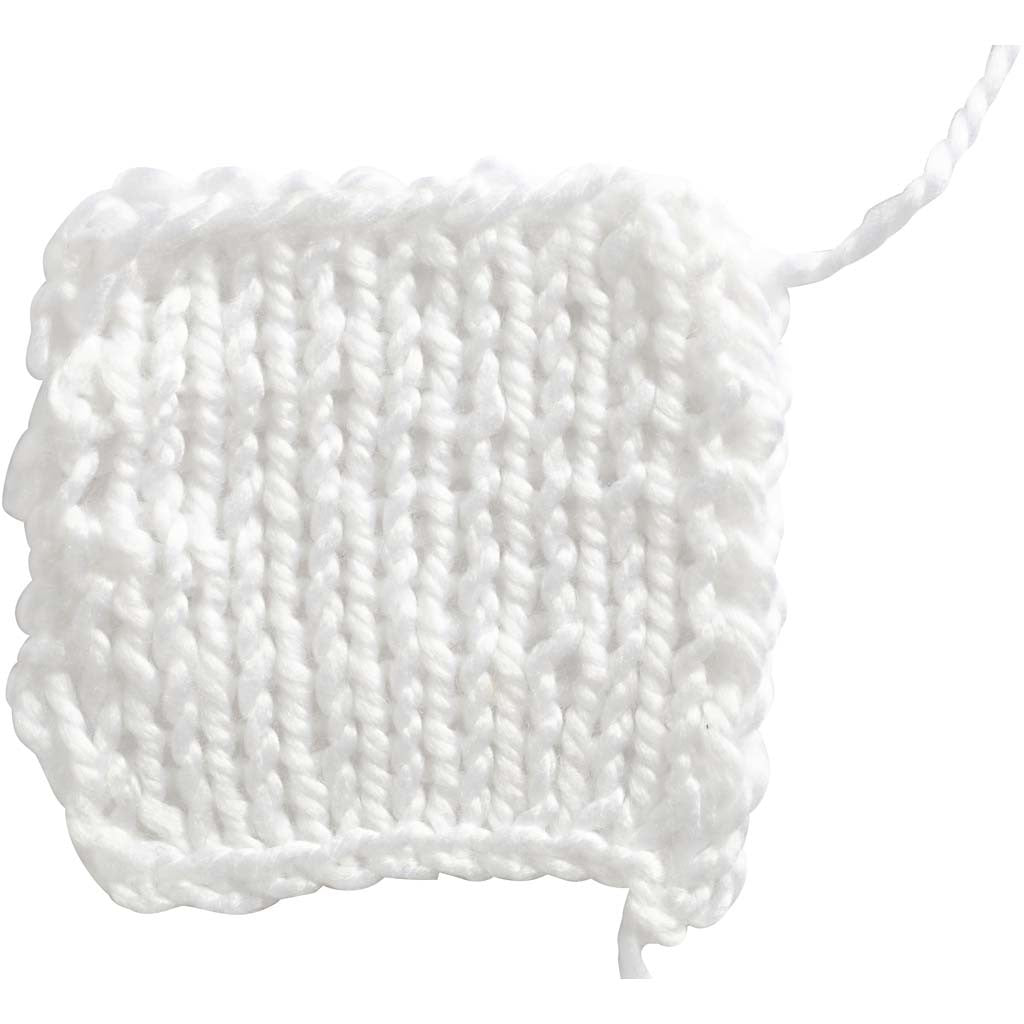 Fantasia Acrylic Yarn, L: 35 M, Maxi, white, 50 g/ 1 ball [HOB-421867]