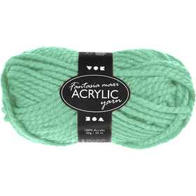 Fantasia Acrylic Yarn, L: 35 M, Maxi, mint green, 50 g/ 1 ball [HOB-421877]