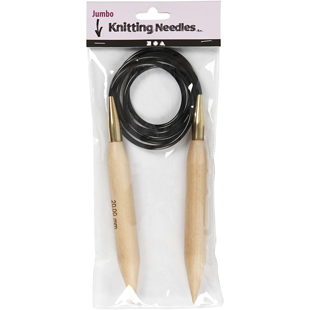 Circular Knitting Needle, L: 150 cm, size 20 mm, 1 pc [HOB-42195]