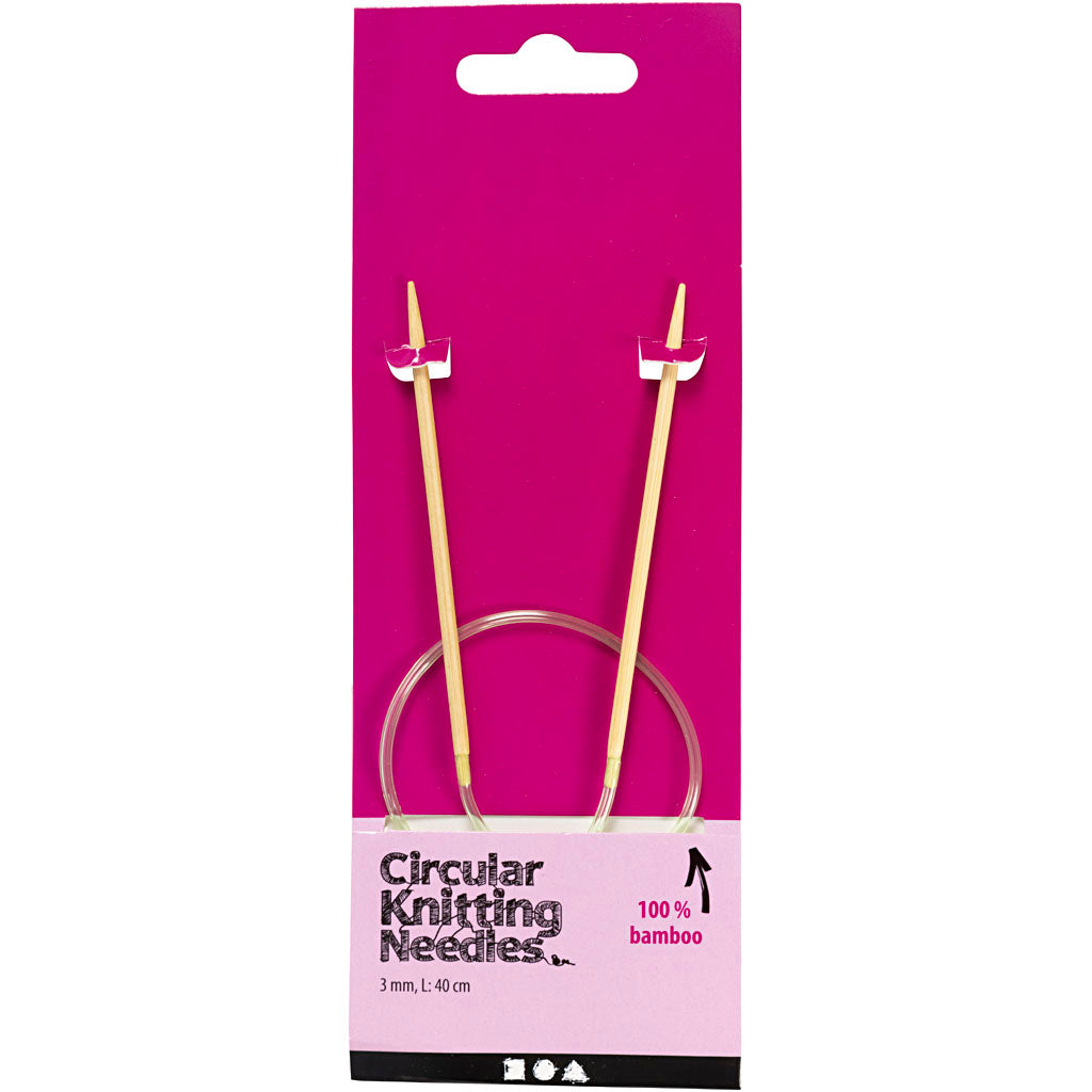 Circular Knitting Needle, L: 40 cm, size 3 mm, 1 pc [HOB-422690]