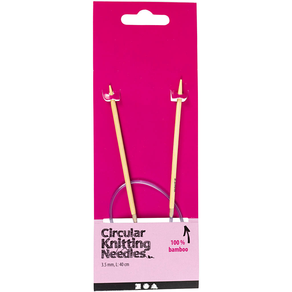 Circular Knitting Needle, L: 40 cm, size 3,5 mm, 1 pc [HOB-422700]