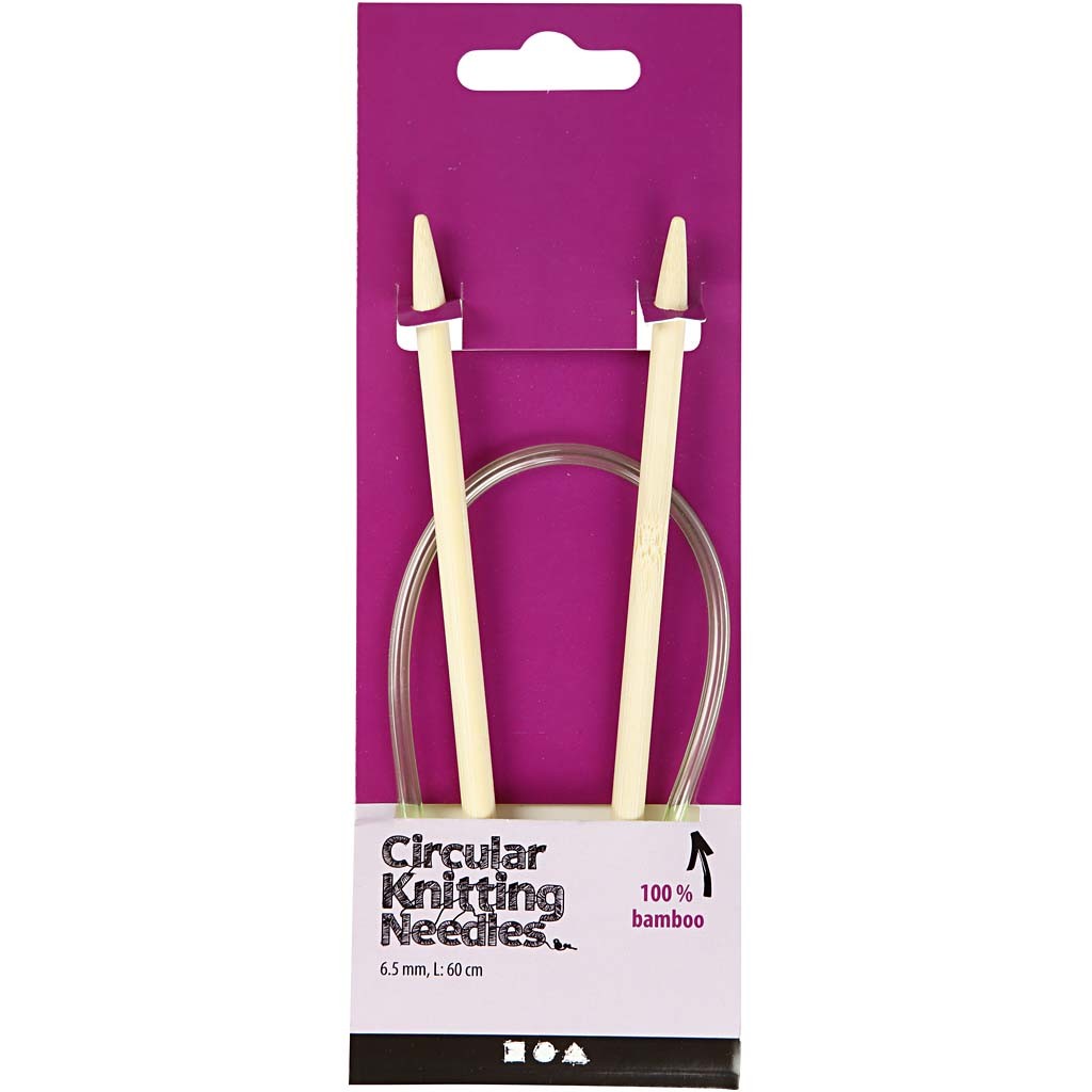 Circular Knitting Needle, L: 60 cm, size 6,5 mm, 1 pc [HOB-42276]