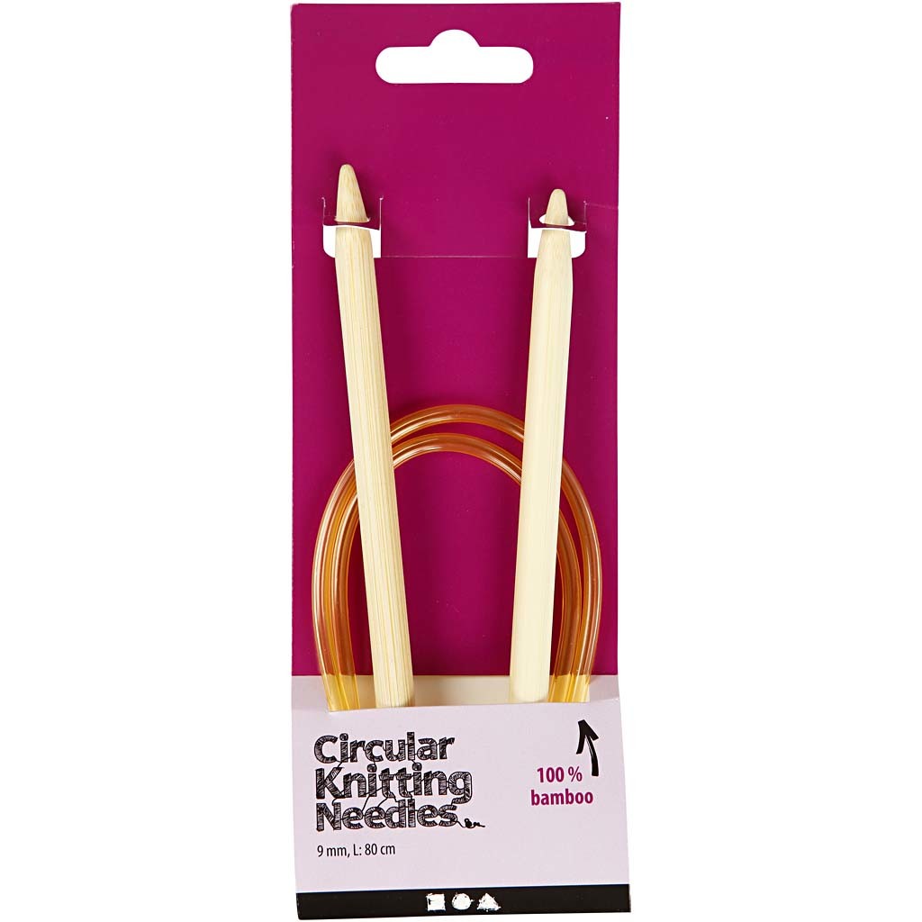 Circular Knitting Needle, L: 80 cm, size 9 mm, 1 pc [HOB-42279]