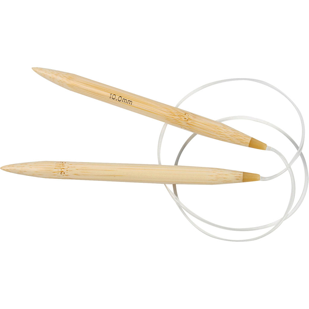 Circular Knitting Needle, L: 80 cm, size 10 mm