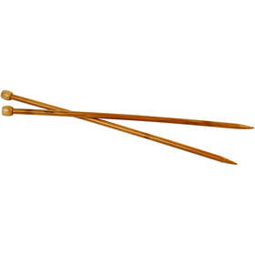 Knitting Needles, L: 35 cm, size 8 mm, 1 pair [HOB-42290]