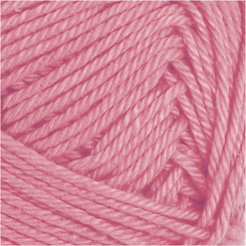 Cotton Yarn, no. 8/4, L: 170 M, needle 3-3,5, dark rose, 50 g/ 1 ball [HOB-431060]