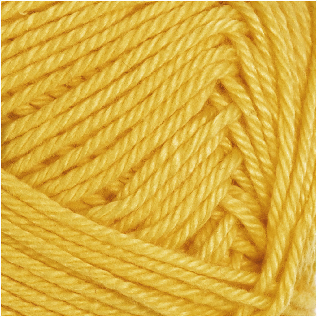 Cotton Yarn, no. 8/4, L: 170 M, needle 3-3,5, curry, 50 g/ 1 ball [HOB-431070]