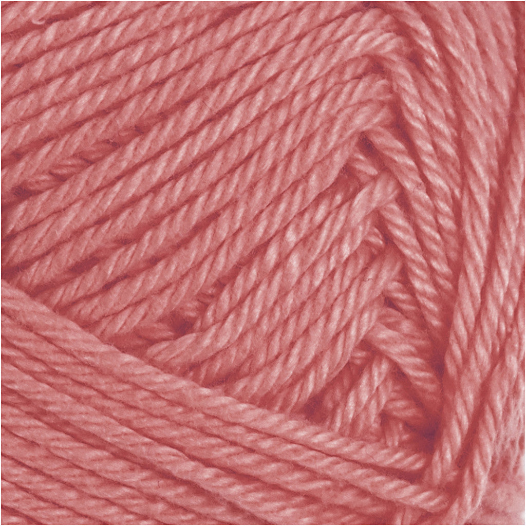 Cotton Yarn, no. 8/4, L: 170 M, needle 3-3,5, terracotta, 50 g/ 1 ball [HOB-431130]