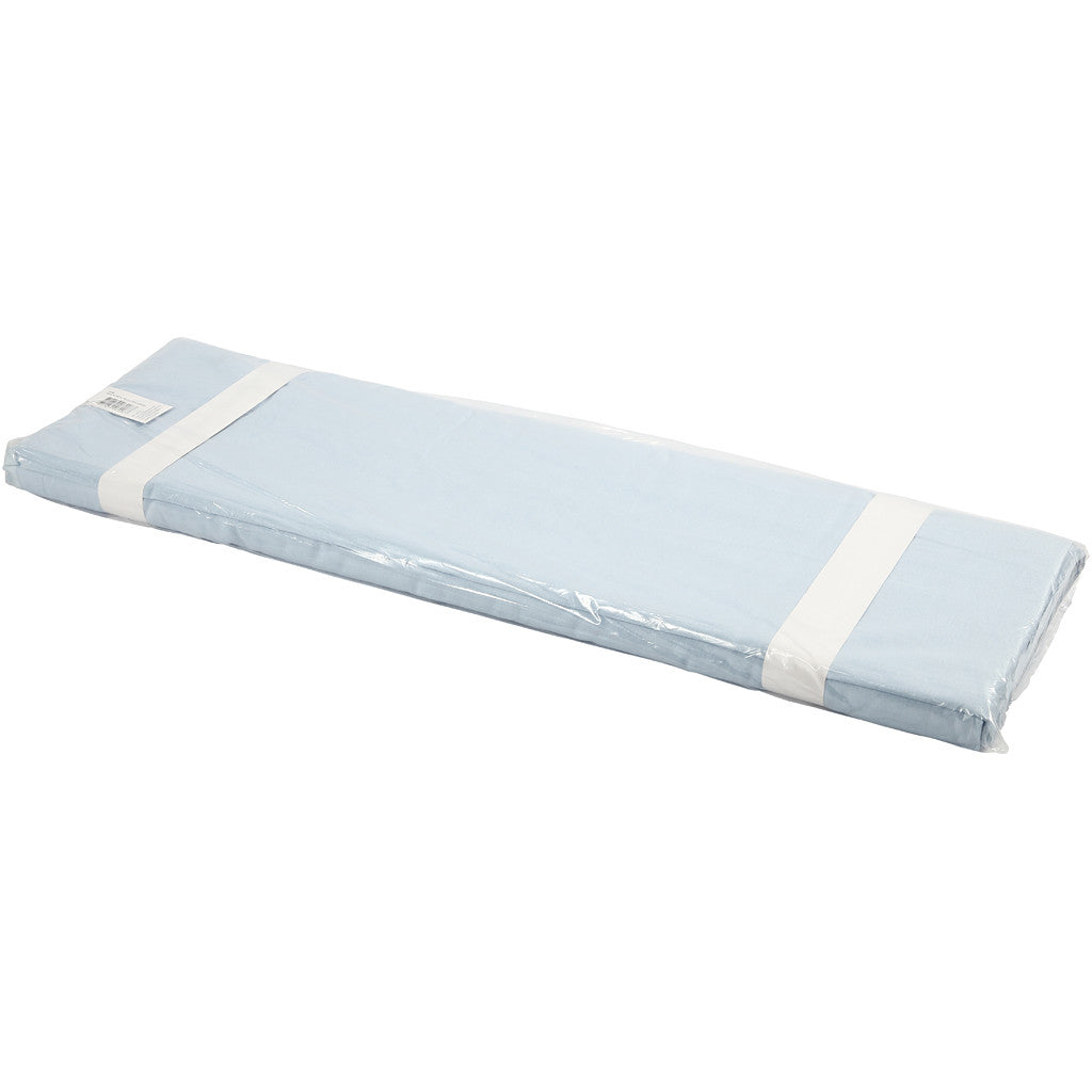 Fabric, W: 145 cm, 140 g, light blue, 10 m/ 1 roll [HOB-44086]