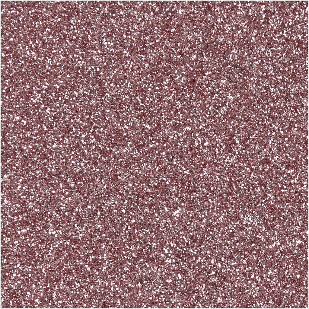 Iron On Foil, A5, sheet 148x210 mm, glitter, light red, 1 sheet [HOB-44333]