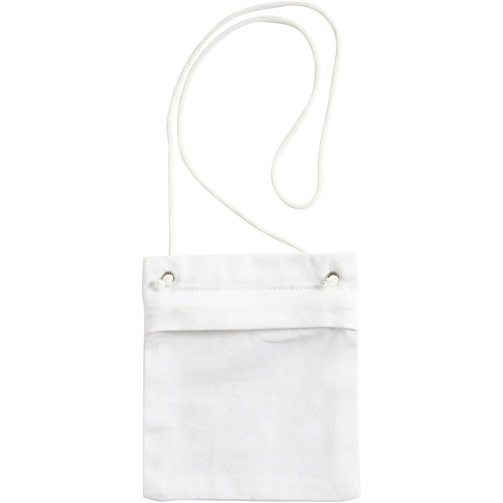 Pouch, size 13x15 cm, 210 g, white, 1 pc [HOB-445480]