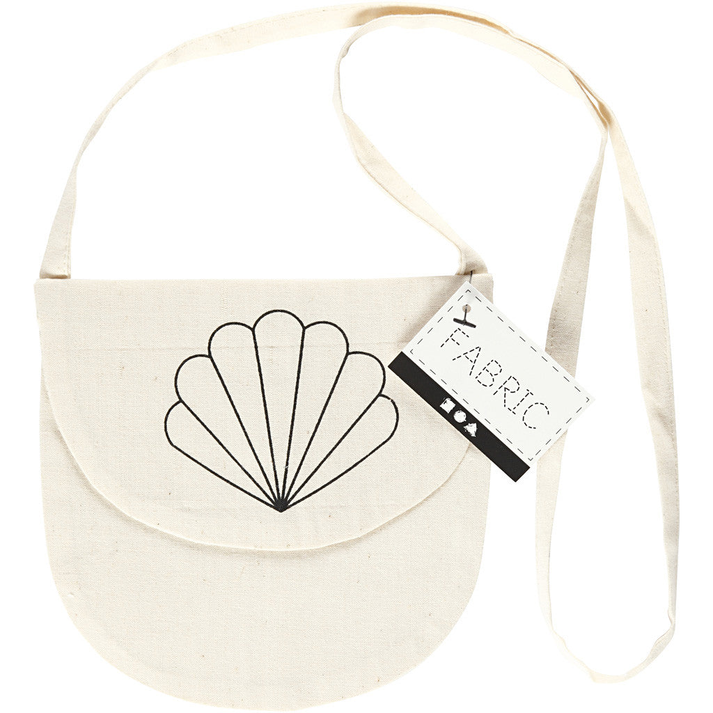 Shoulder Bag, seashell, size 15x14 cm, 110 g, light natural, 1 pc [HOB-44552]