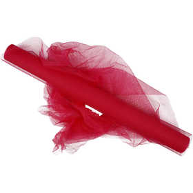 Tulle, W: 50 cm, pink, 5 m/ 1 roll [HOB-44614]