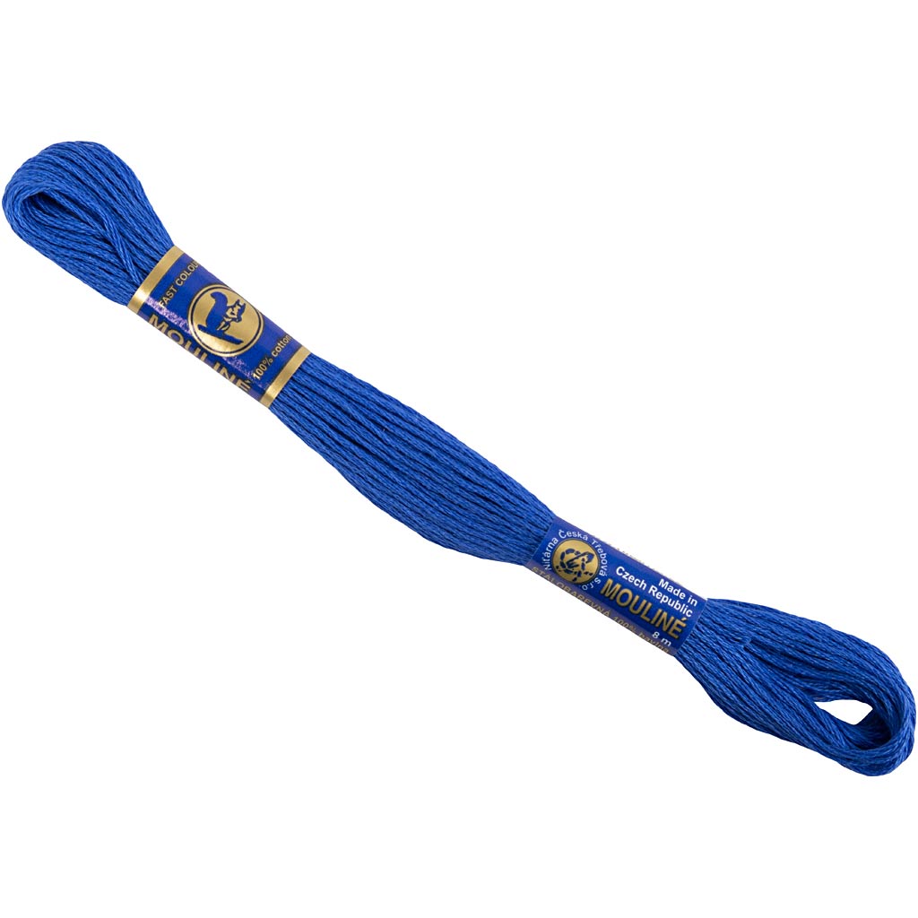 Embroidery Floss, blue, 8 m/ 1 bundle