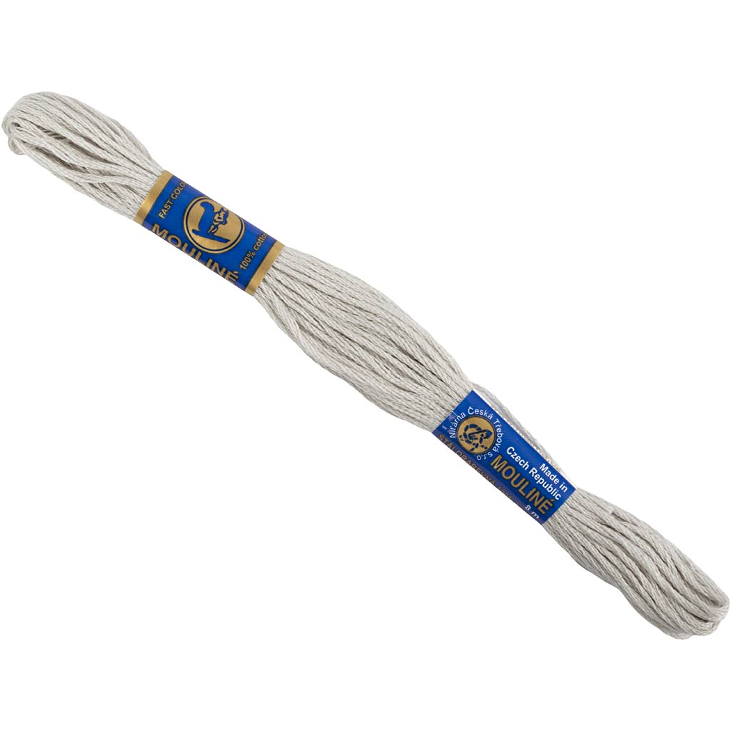 Embroidery Floss, grey, 8 m/ 1 bundle