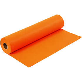 Craft felt, W: 45 cm, thickness 1,5-2 mm, 180-200 g, orange, 5 m/ 1 roll [HOB-45006]