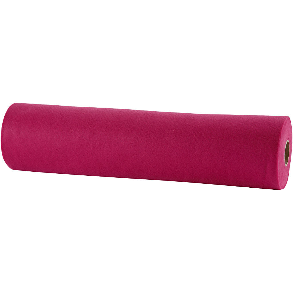 Craft felt, W: 45 cm, thickness 1,5-2 mm, 180-200 g, cerise, 5 m/ 1 roll [HOB-45009]