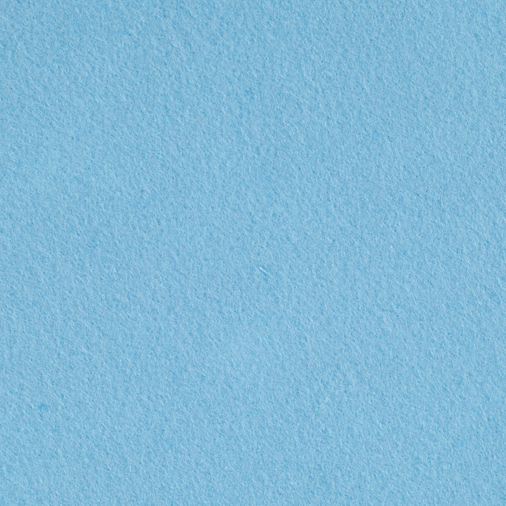 Craft felt, W: 45 cm, thickness 1,5-2 mm, 180-200 g, light blue, 5 m/ 1 roll [HOB-45020]