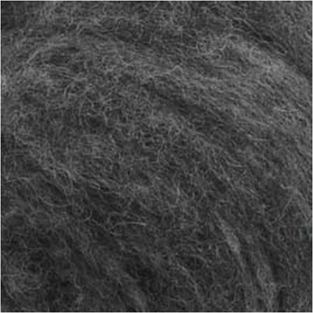 Carded Wool, natural grey, 100 g/ 1 bundle [HOB-451050]