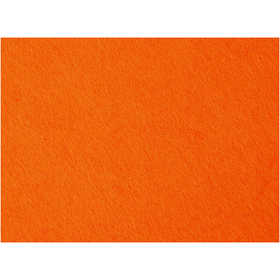Craft Felt, sheet 42x60 cm, thickness 3 mm, orange, 1 sheet [HOB-45228]