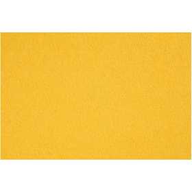 Craft Felt, sheet 42x60 cm, thickness 3 mm, yellow, 1 sheet [HOB-45232]