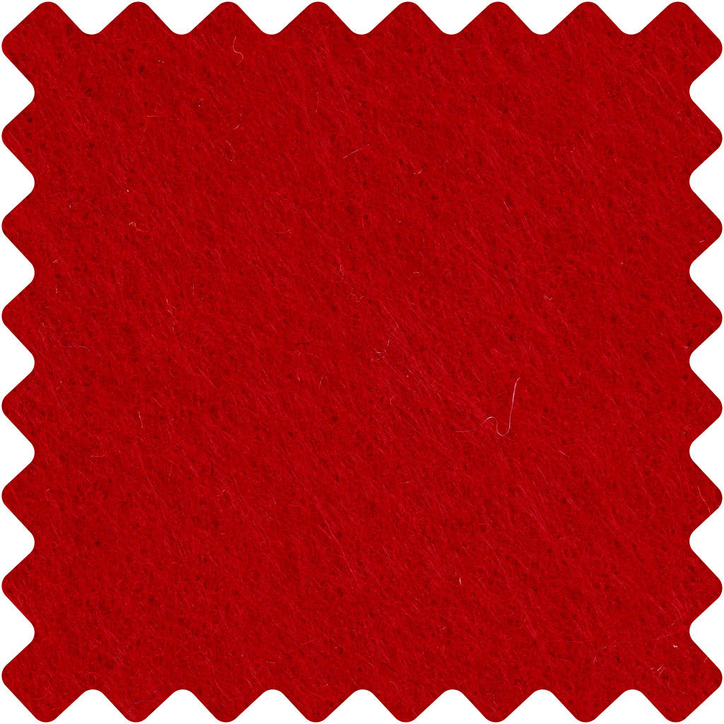 Craft Felt, sheet 42x60 cm, thickness 3 mm, red, 1 sheet [HOB-45233]