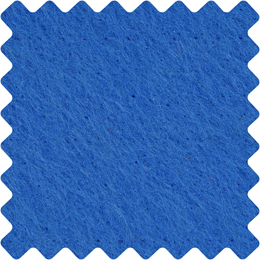 Craft Felt, sheet 42x60 cm, thickness 3 mm, blue, 1 sheet [HOB-45237]