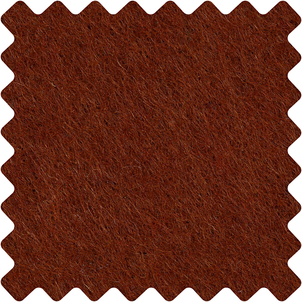 Craft Felt, sheet 42x60 cm, thickness 3 mm, brown, 1 sheet [HOB-45240]