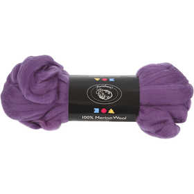 Merino Wool, thickness 21 my, violet, 100 g/ 1 pack [HOB-46042]