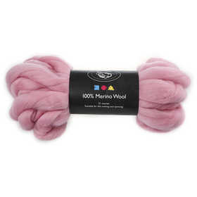 Merino Wool, thickness 21 my, light red, 100 g/ 1 pack [HOB-46046]