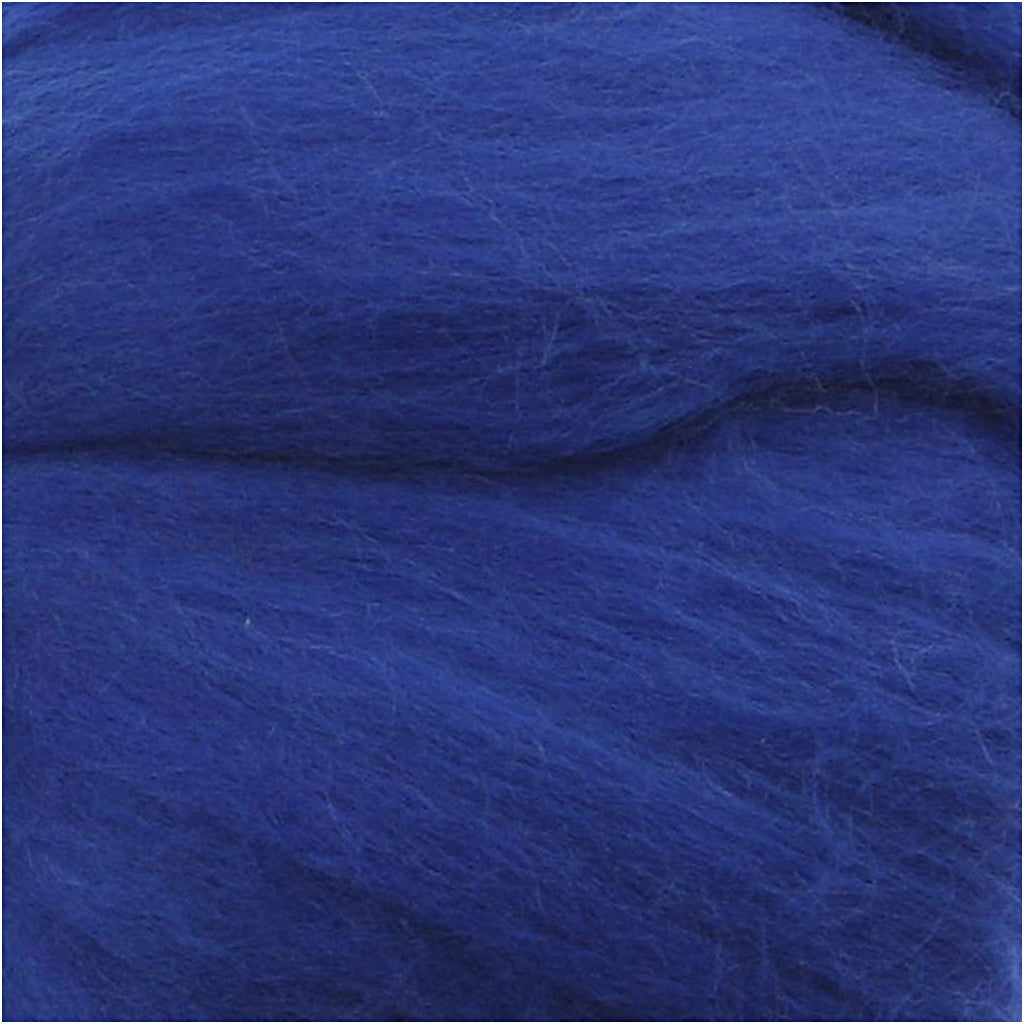 Merino Wool, thickness 21 my, royal blue, 100 g/ 1 pack [HOB-46056]