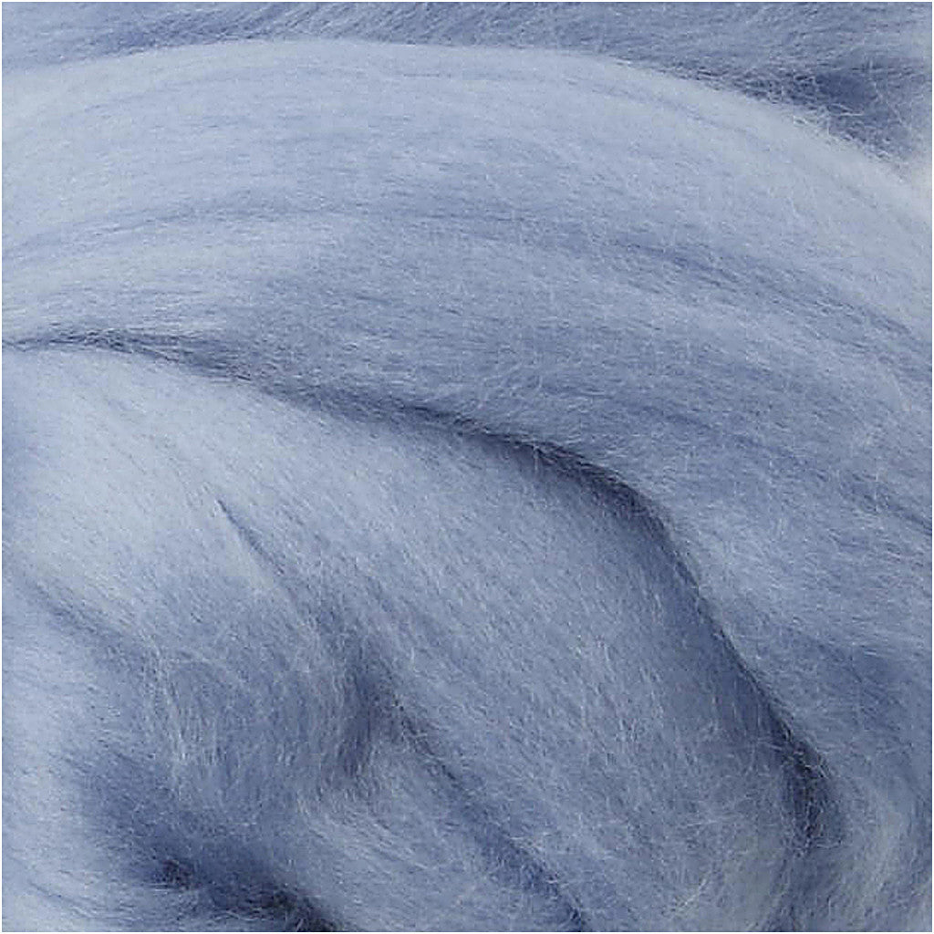 Merino Wool, thickness 21 my, ice blue, 100 g/ 1 pack [HOB-46075]