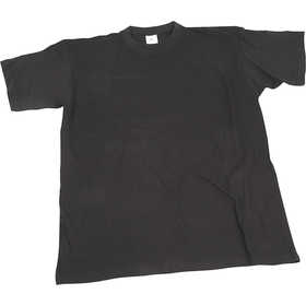 T-shirts, W: 40 cm, size 7-8 years, round neck, 145 g, black, 1 pc [HOB-47222]