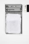 Organza Bags, size 7x10 cm, white, 10 pc/ 1 pack [HOB-4743901]