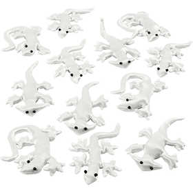 Fabric Creepy-Crawly, size 10-14 cm, white, 12 pc/ 1 pack [HOB-49513]