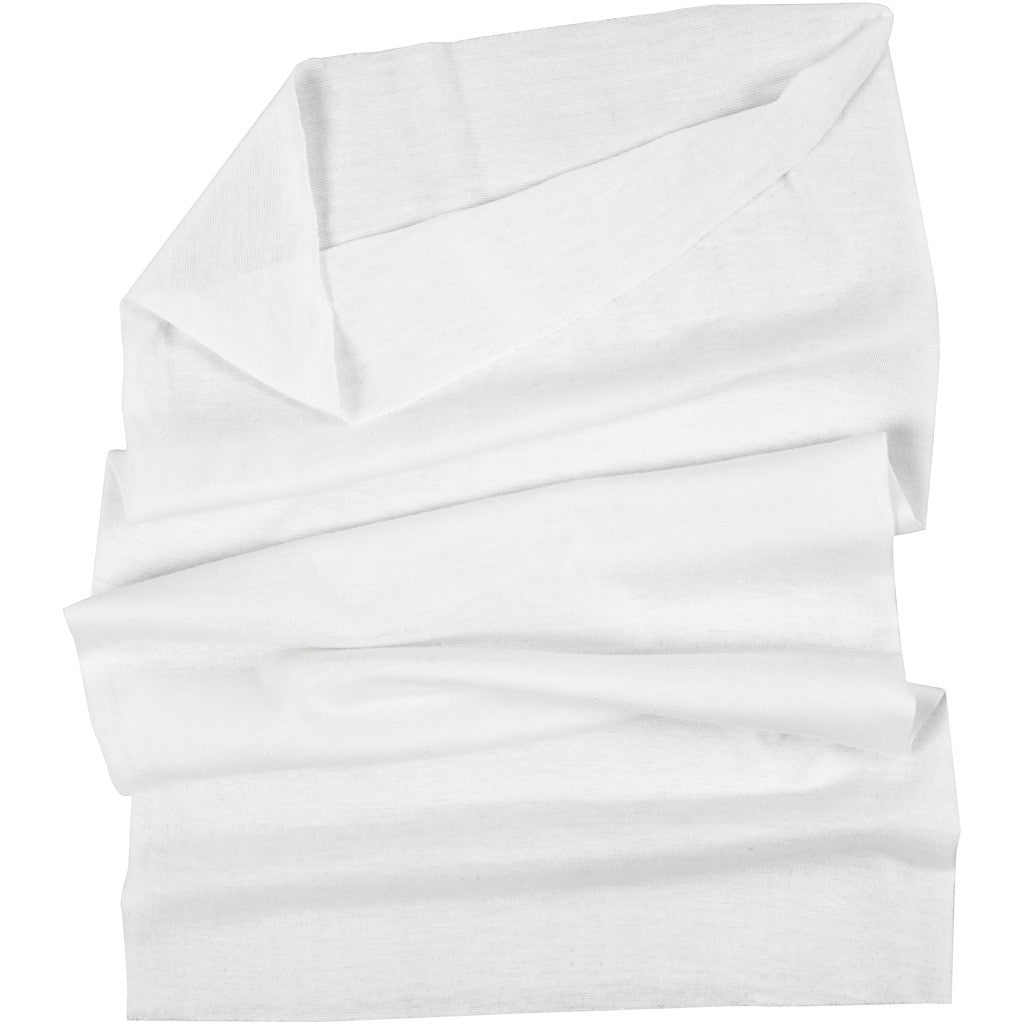 Neck warmer, size 49x25 cm, off-white, 1 pc [HOB-49755]