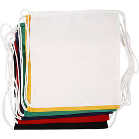 Drawstring Bag, size 37x41 cm, 135 g, assorted colours, 6 pc/ 1 pack [HOB-498810]