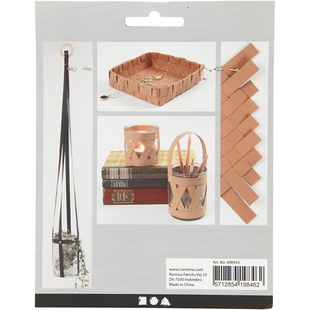 Weaving strips, W: 15 mm, thickness 0,55 mm, black, 9.50 m/ 1 roll [HOB-498954]